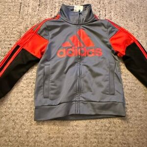 Adidas Charcoal Jacket with Logo